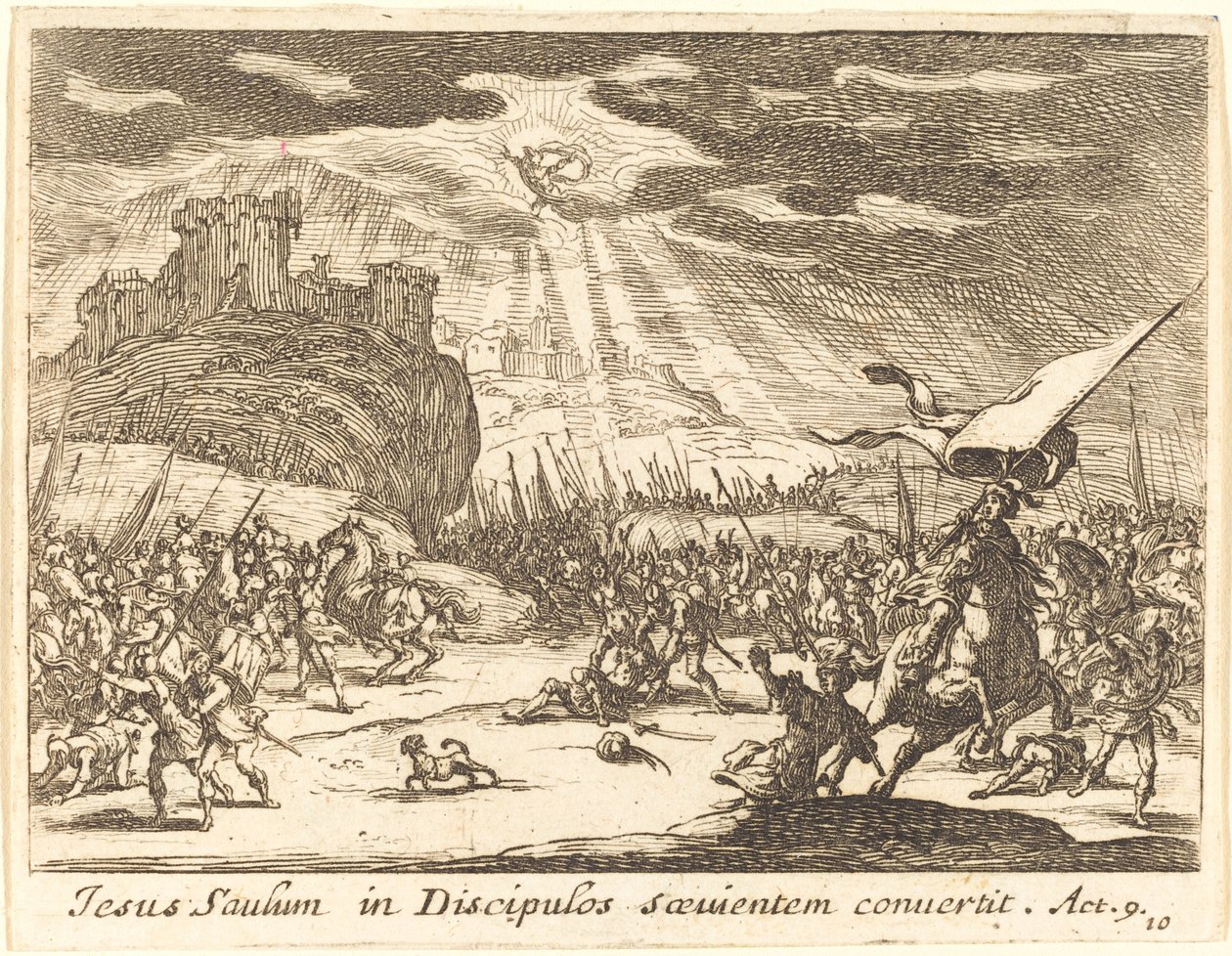 Conversion of Paul by Jacques Callot