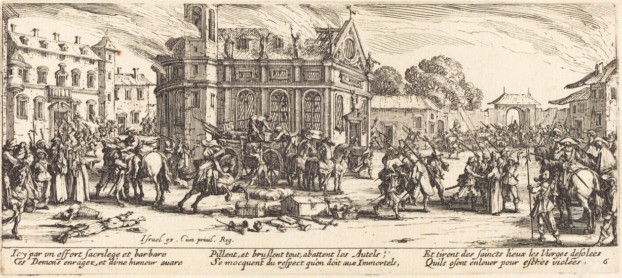 Destruction of a Convent by Jacques Callot