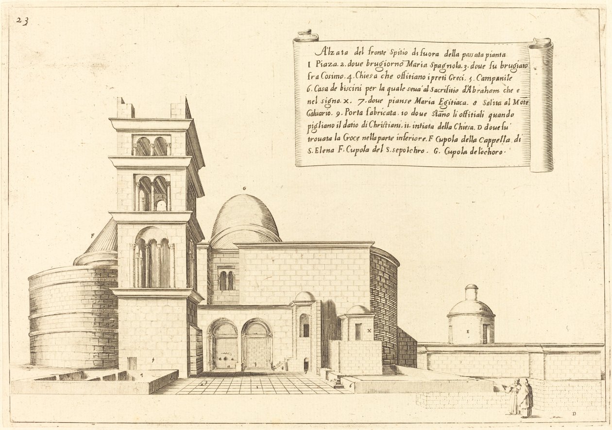Elevation of a Church by Jacques Callot
