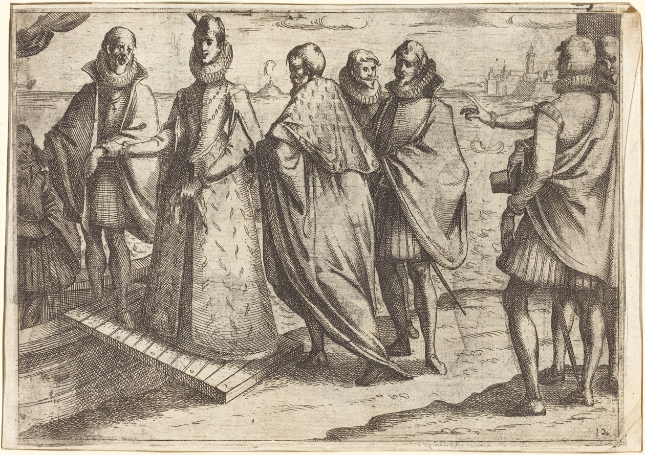 Embarkation at Genoa by Jacques Callot
