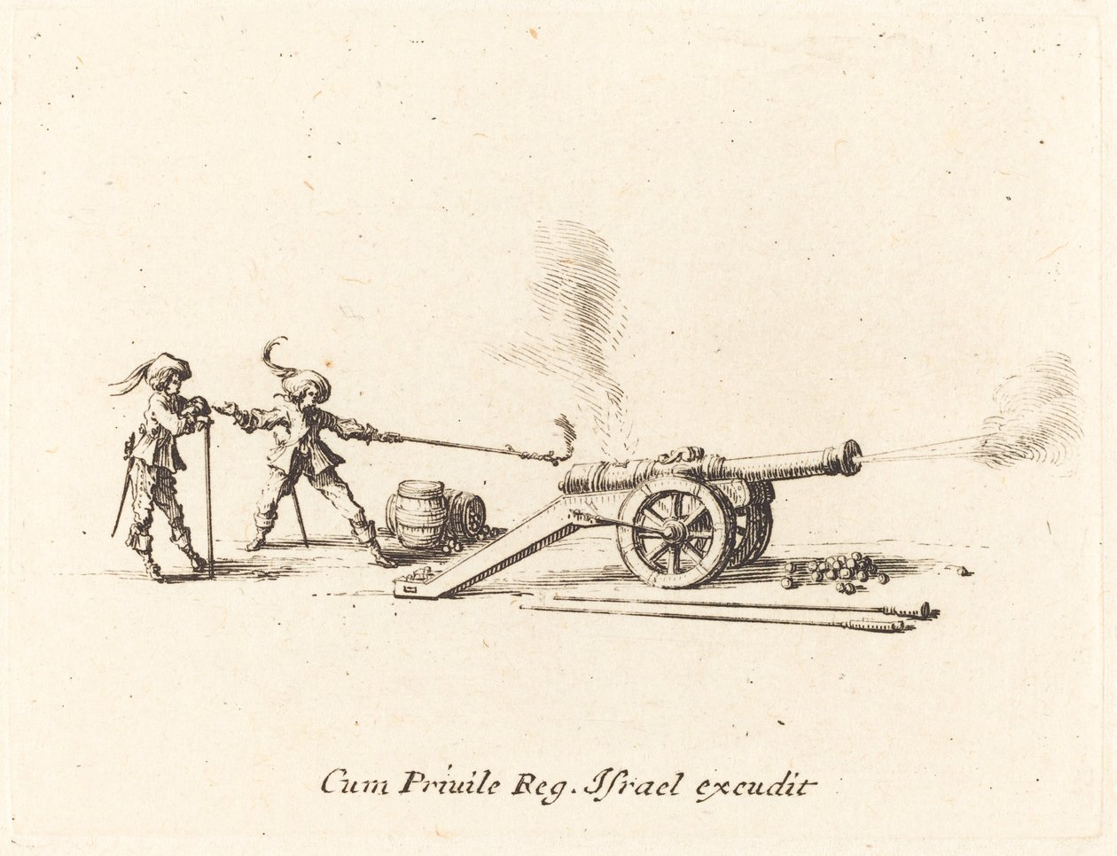 Firing the Cannon by Jacques Callot