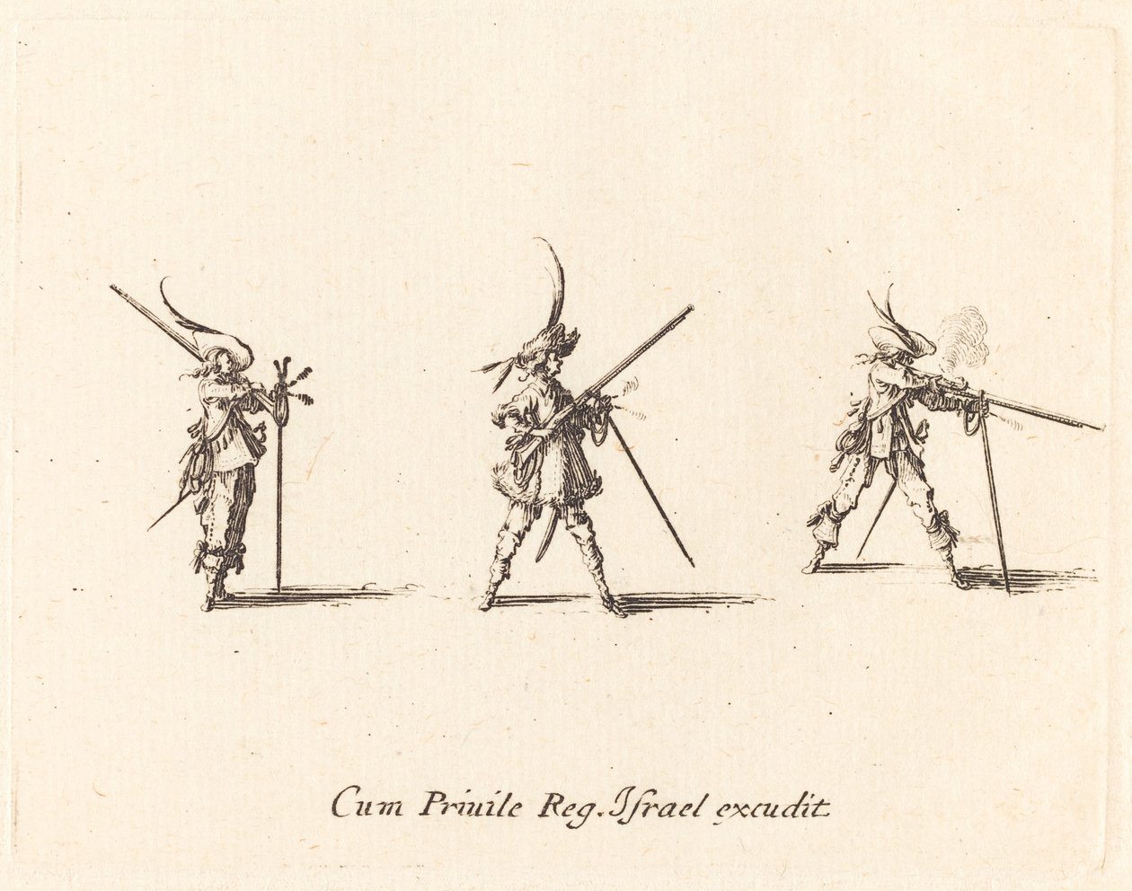 Firing the Musket by Jacques Callot