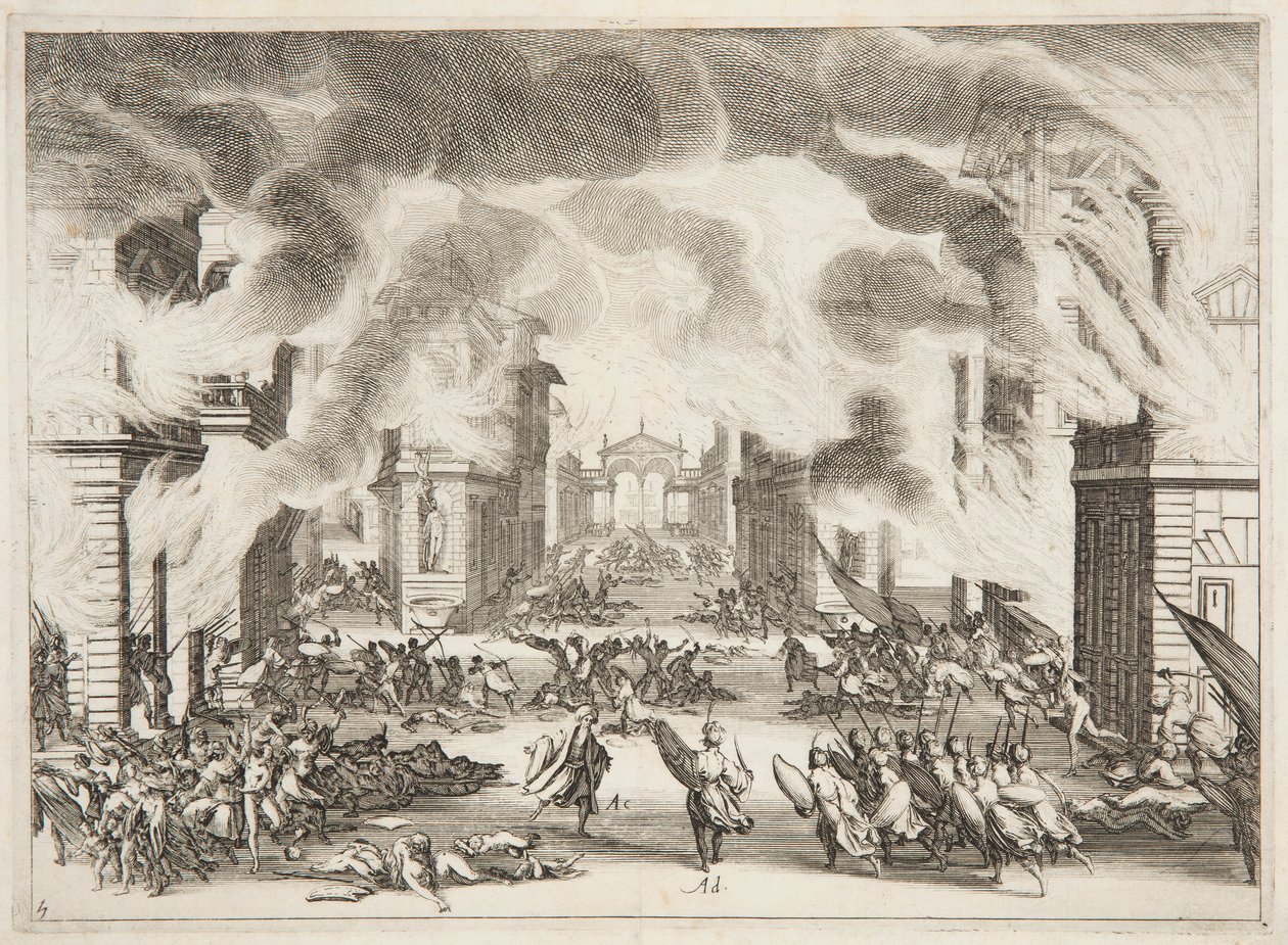 Fourth Act of Soliman by Jacques Callot