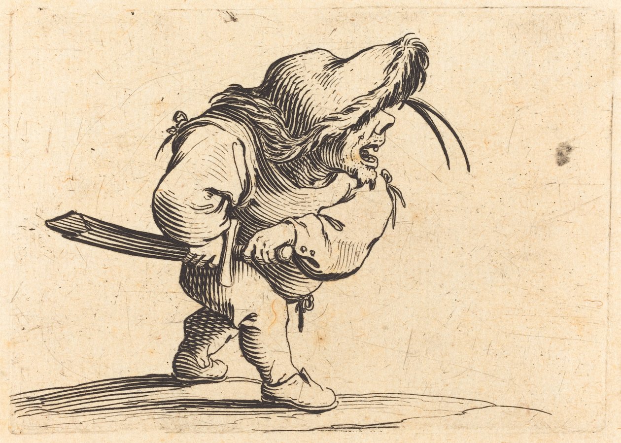 Man Preparing to Draw His Sword by Jacques Callot