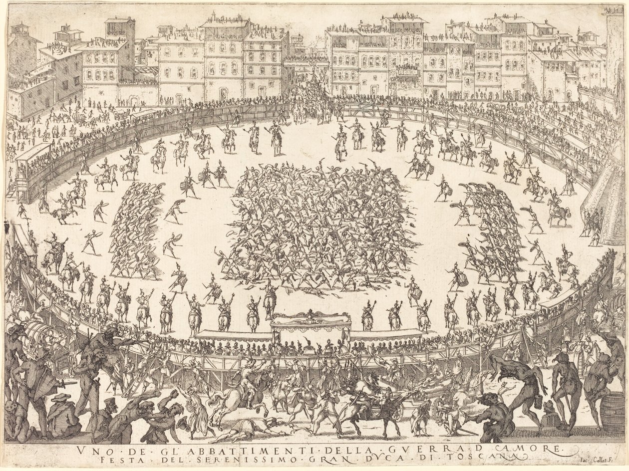 One of the Infantry Combats by Jacques Callot