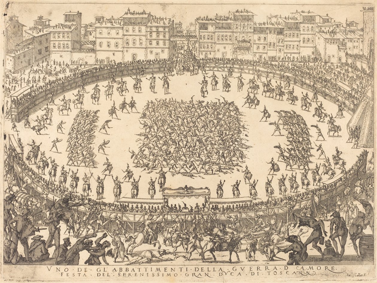 One of the Infantry Combats by Jacques Callot