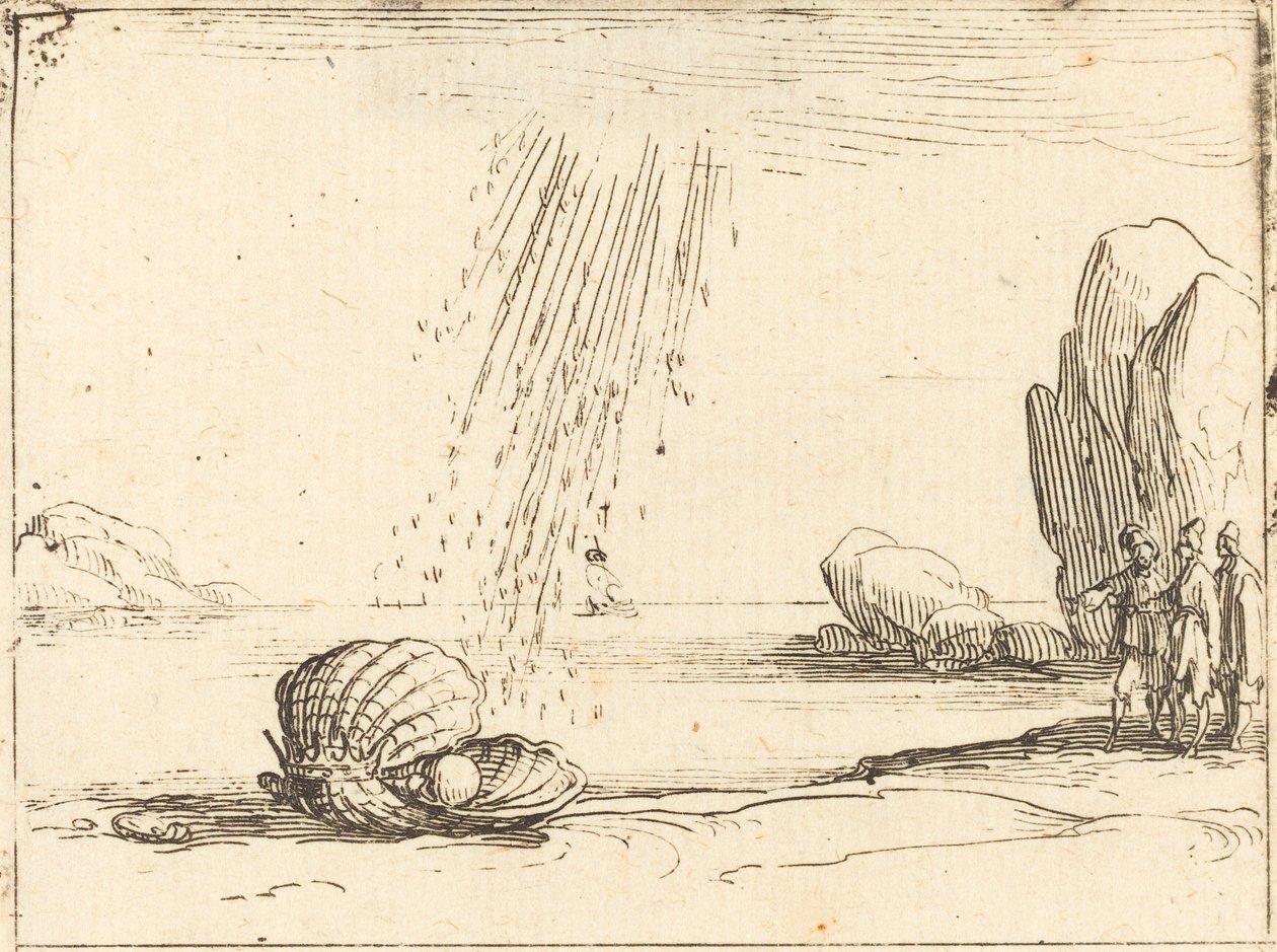 Oyster with Pearl by Jacques Callot