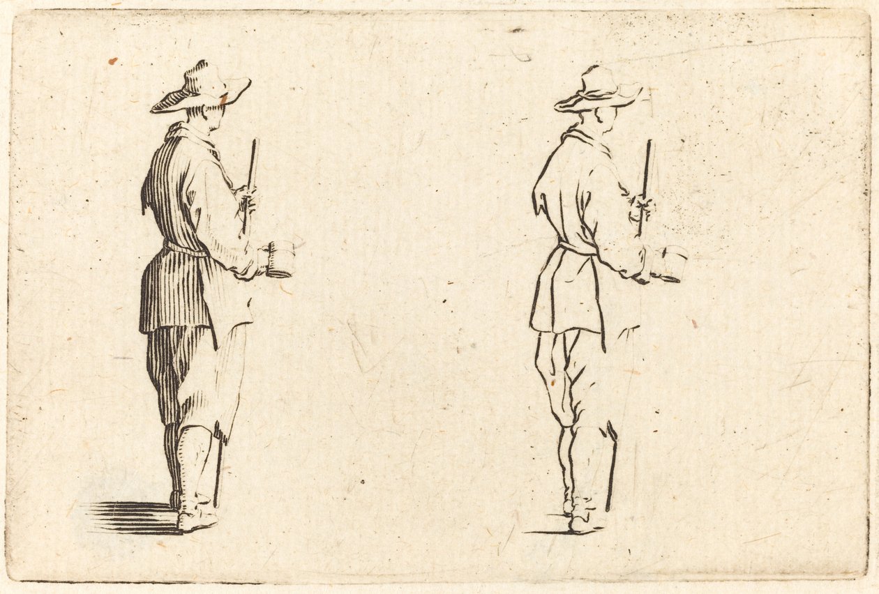 Peasant with a Cup by Jacques Callot