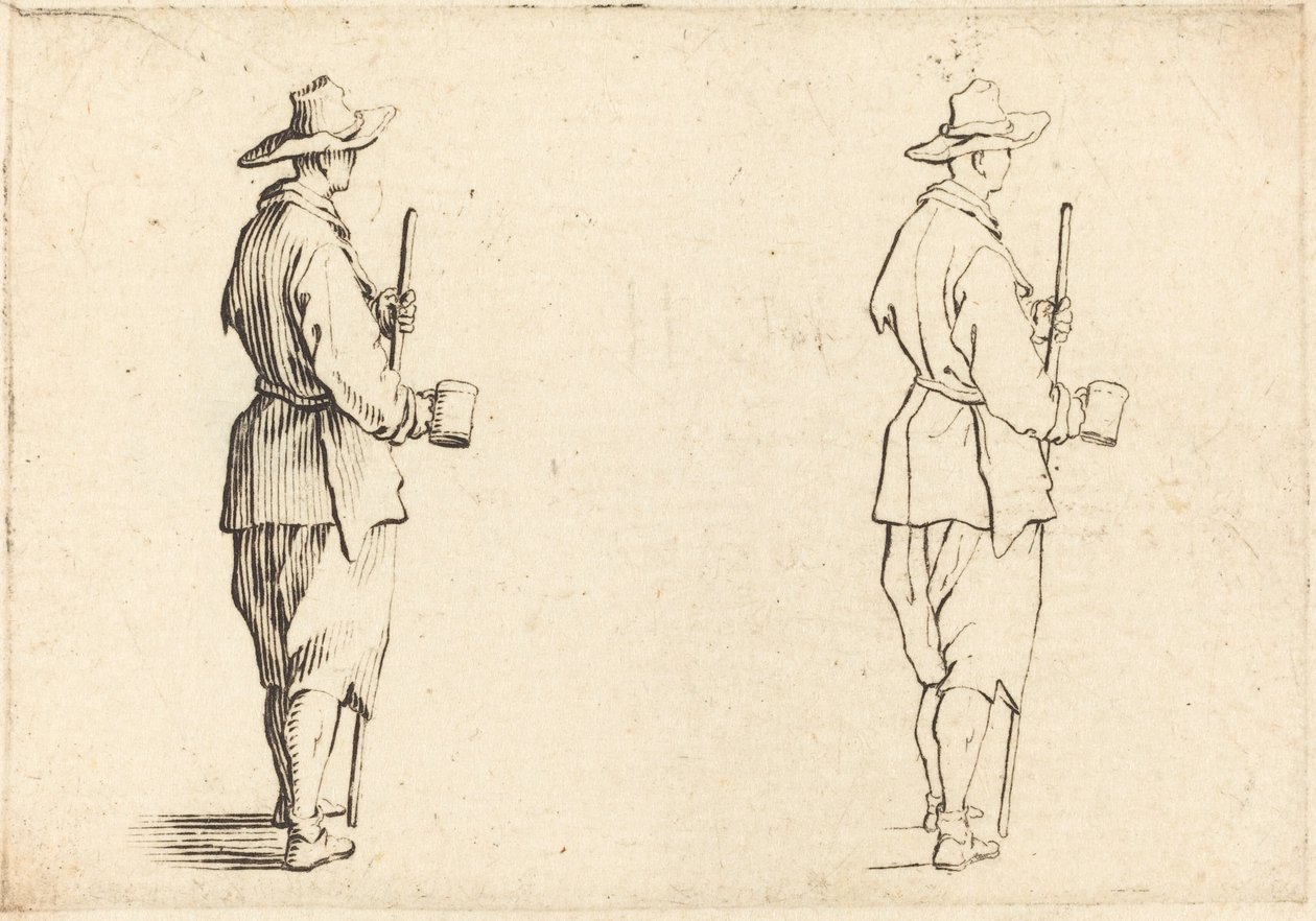 Peasant with a Cup by Jacques Callot