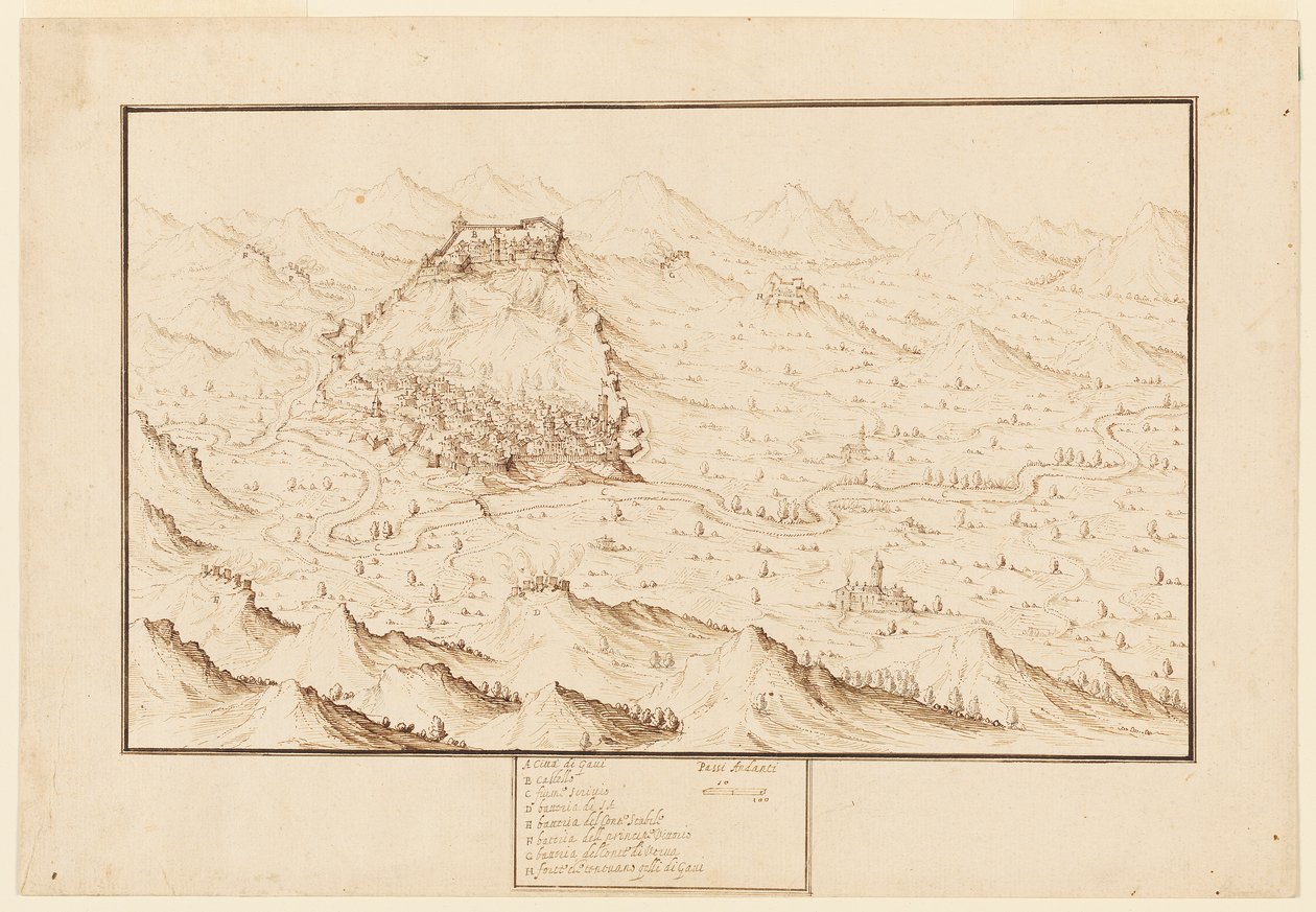 Planometric View of Gani by Jacques Callot