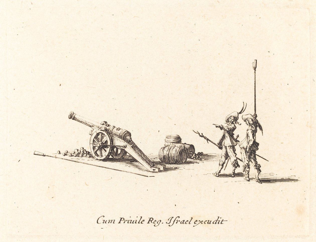 Preparing to Fire the Cannon by Jacques Callot