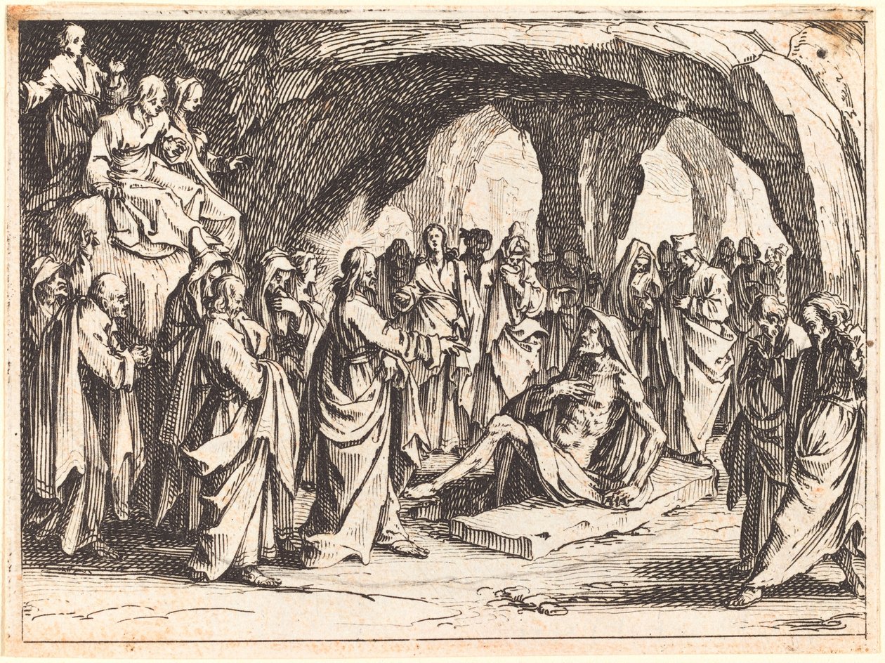 Raising of Lazarus by Jacques Callot