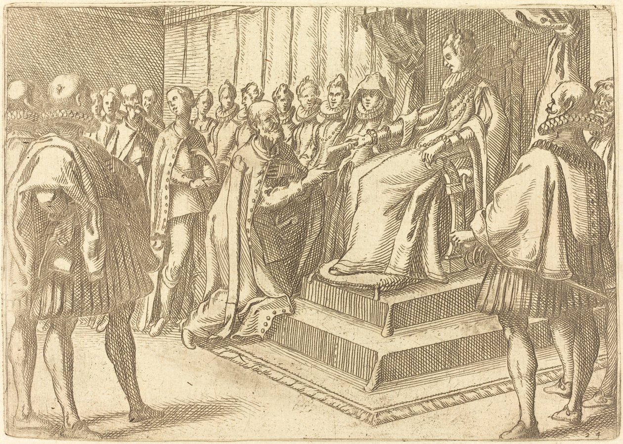 Reception of the Envoy of Poland by Jacques Callot
