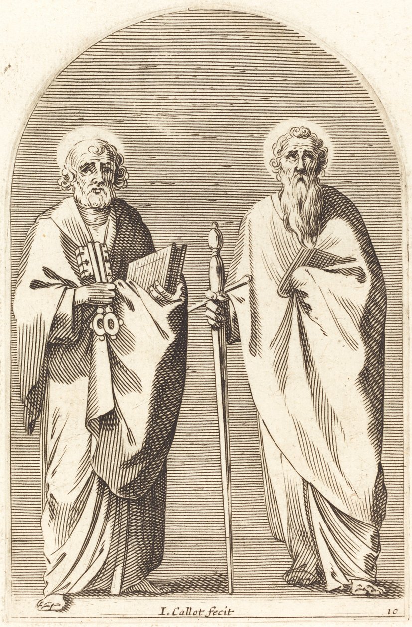 Saints Peter and Paul by Jacques Callot