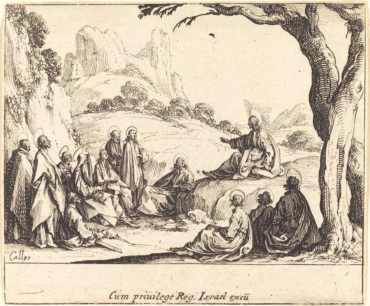 Sermon on the Mount by Jacques Callot