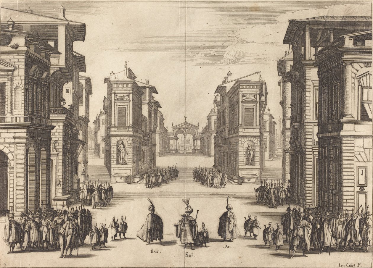 Solimano, Act I by Jacques Callot