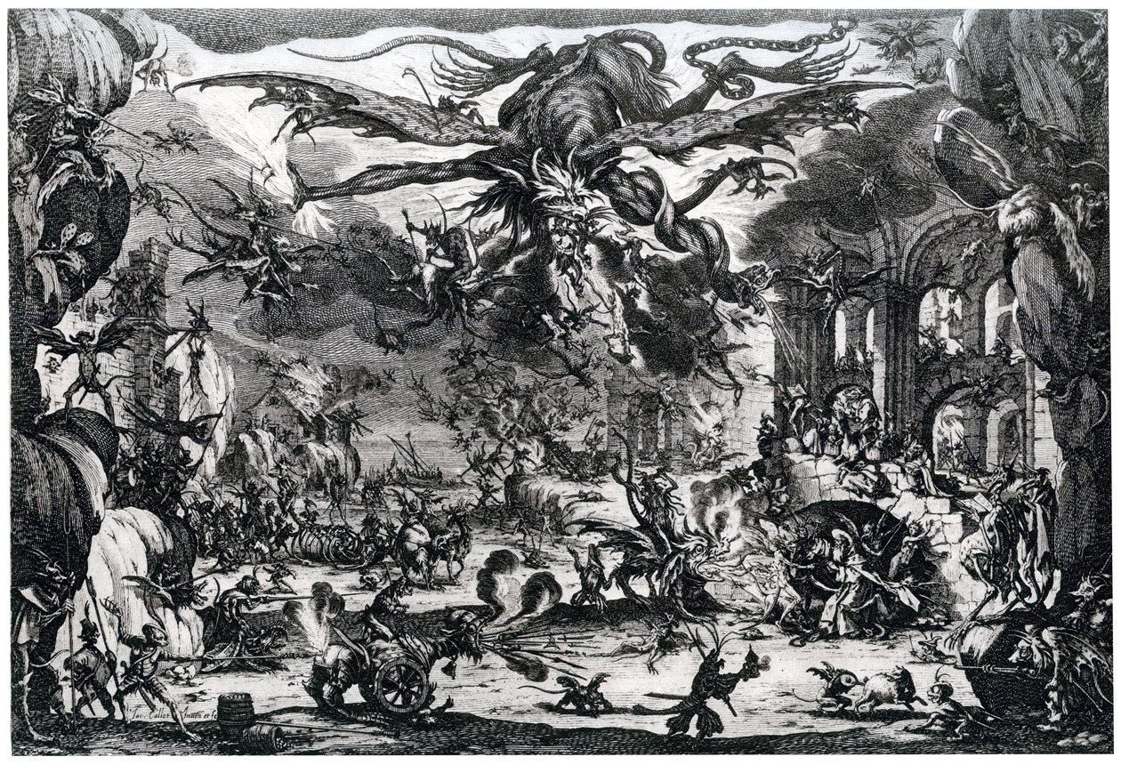 Temptation of St. Anthony, c1615-1635 by Jacques Callot