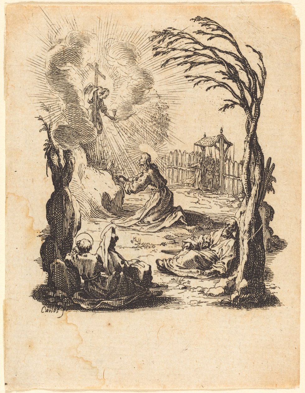 The Agony in the Garden by Jacques Callot