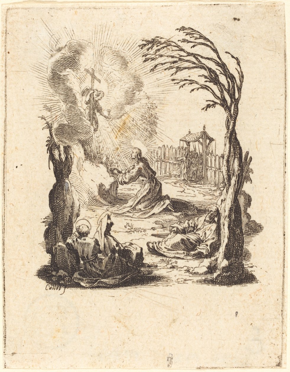 The Agony in the Garden by Jacques Callot