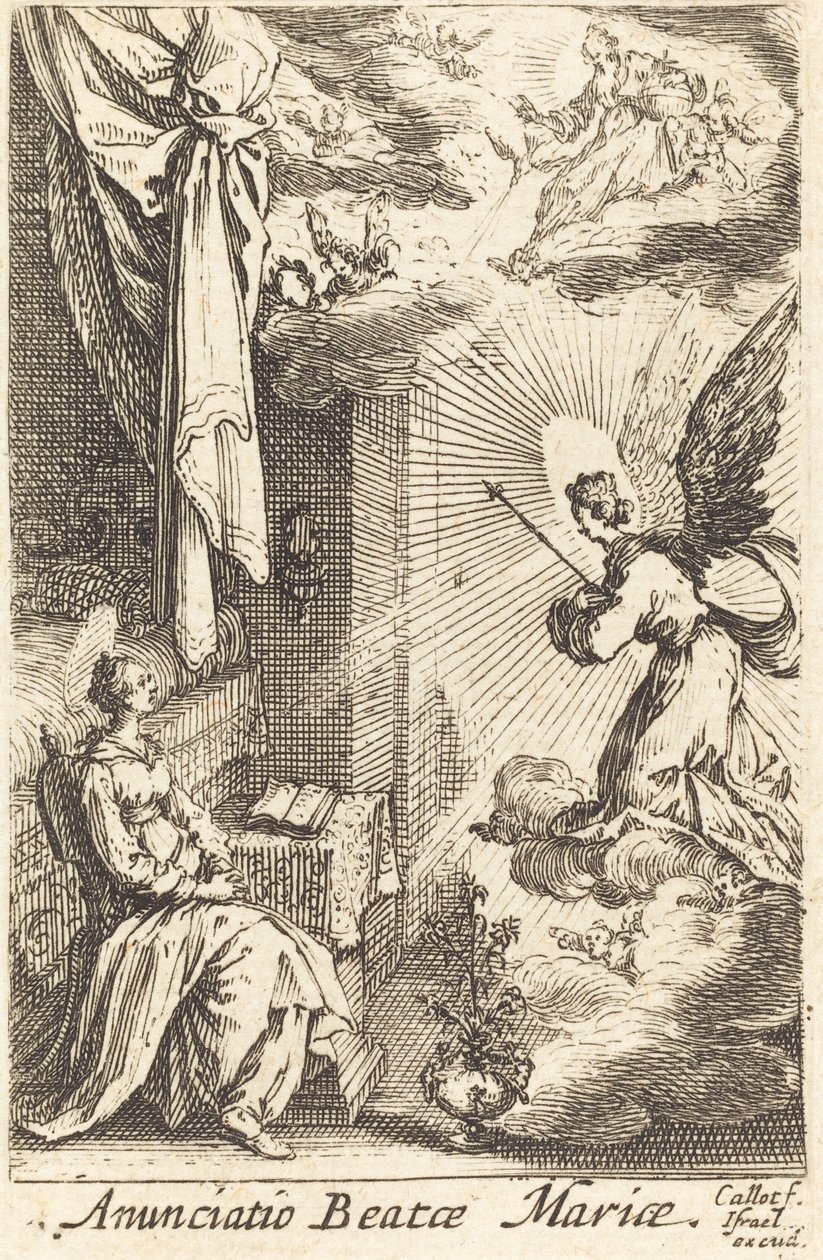 The Annunciation by Jacques Callot