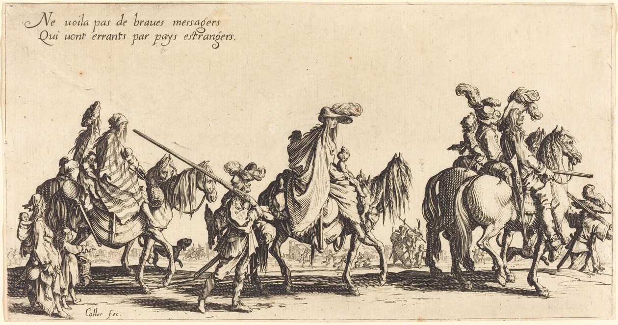 The Bohemians Marching: The Vanguard by Jacques Callot