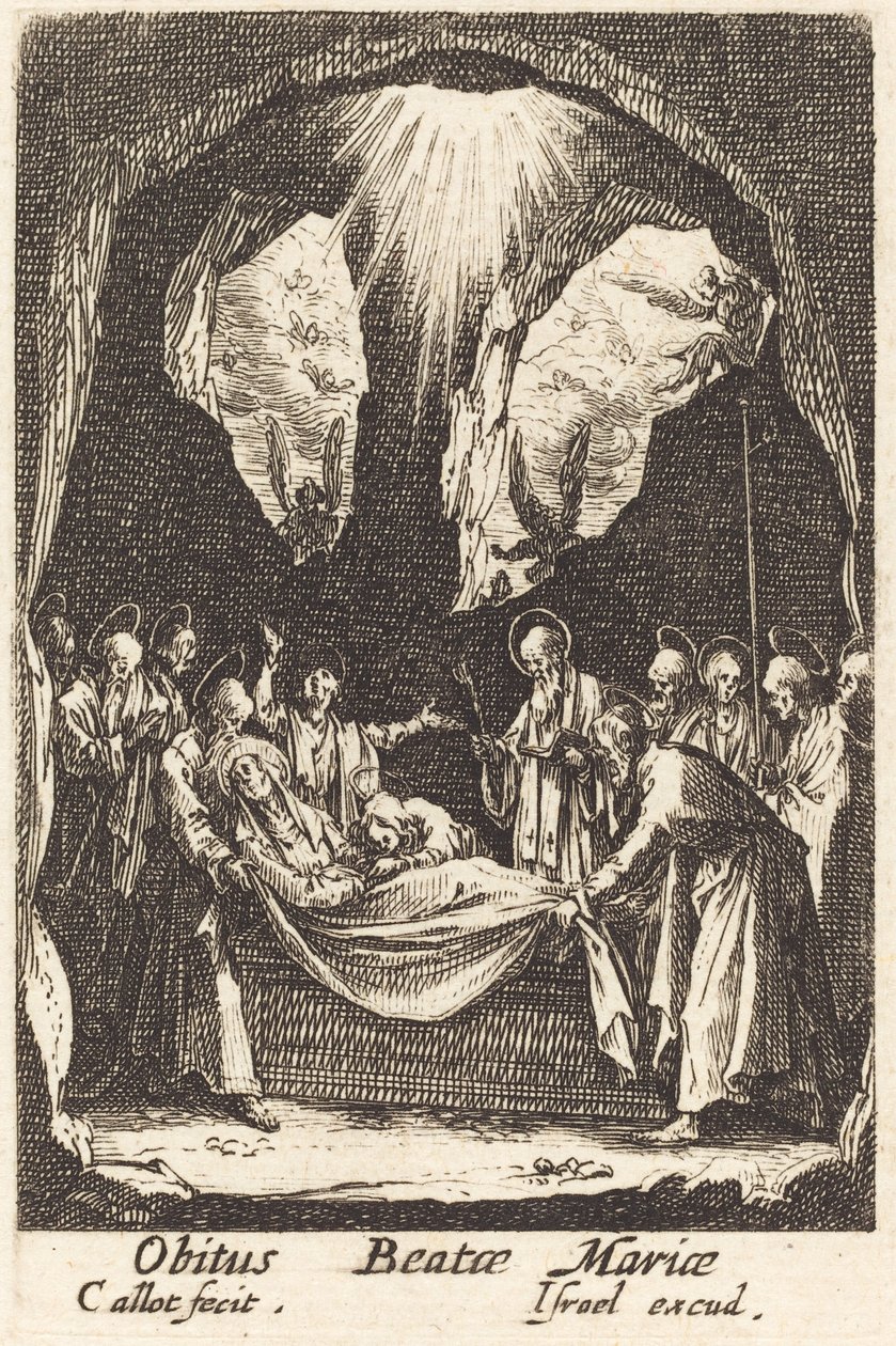 The Burial of the Virgin by Jacques Callot