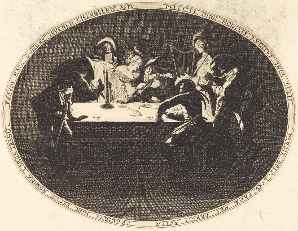 The Card Players by Jacques Callot