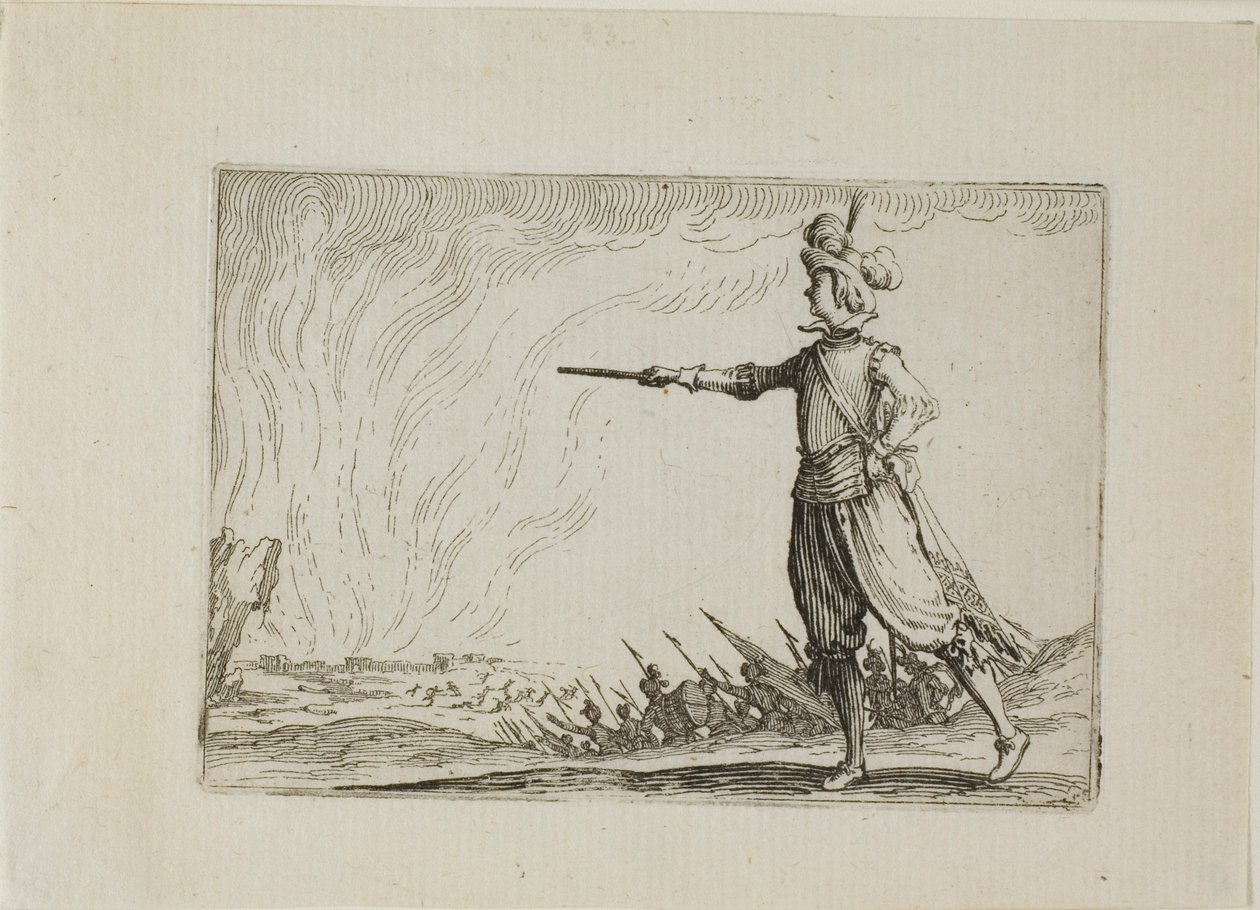 The Commander on Foot, from The Caprices by Jacques Callot