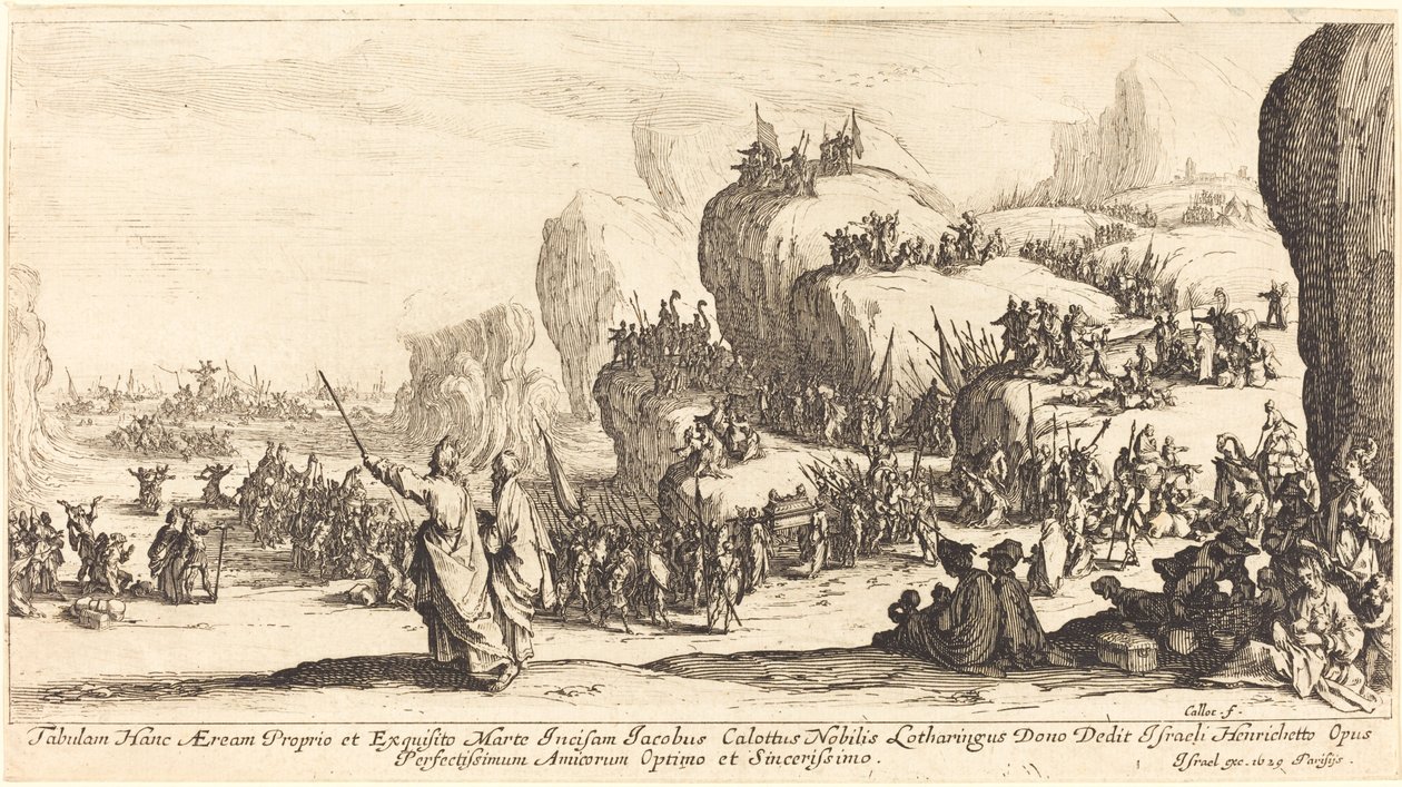 The Crossing of the Red Sea by Jacques Callot