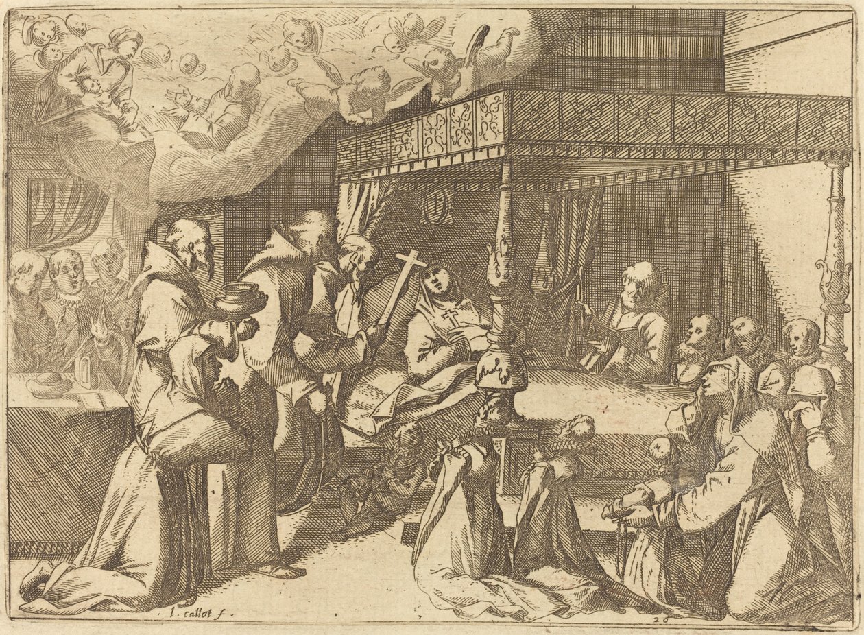 The Death of the Queen by Jacques Callot
