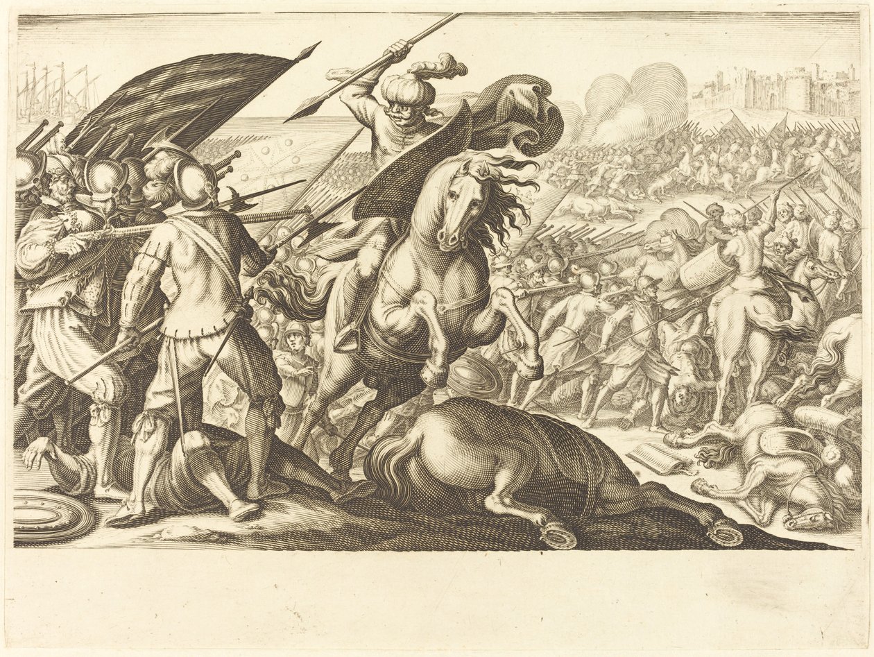 The Defeat of the Turkish Cavalry by Jacques Callot