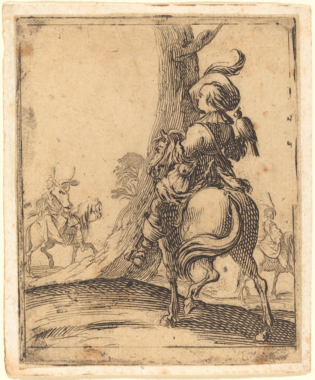 The Falconer by Jacques Callot
