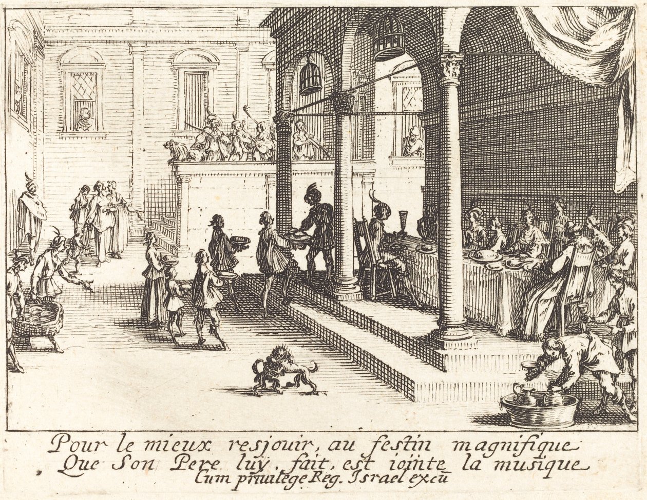 The Feast by Jacques Callot
