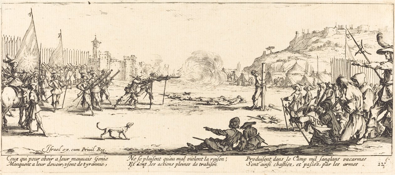 The Firing Squad by Jacques Callot