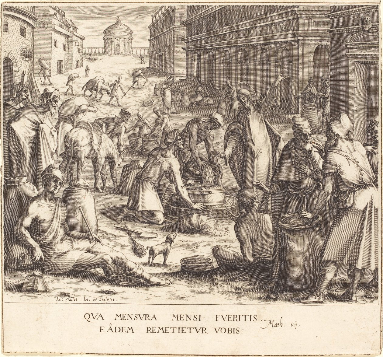 The Grain Weighers by Jacques Callot
