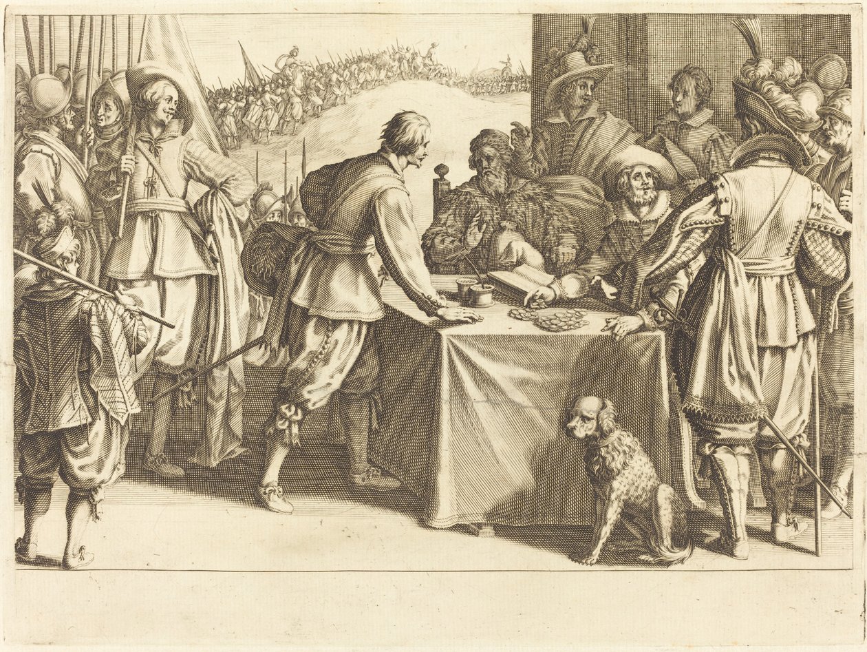 The Hiring of the Troops by Jacques Callot