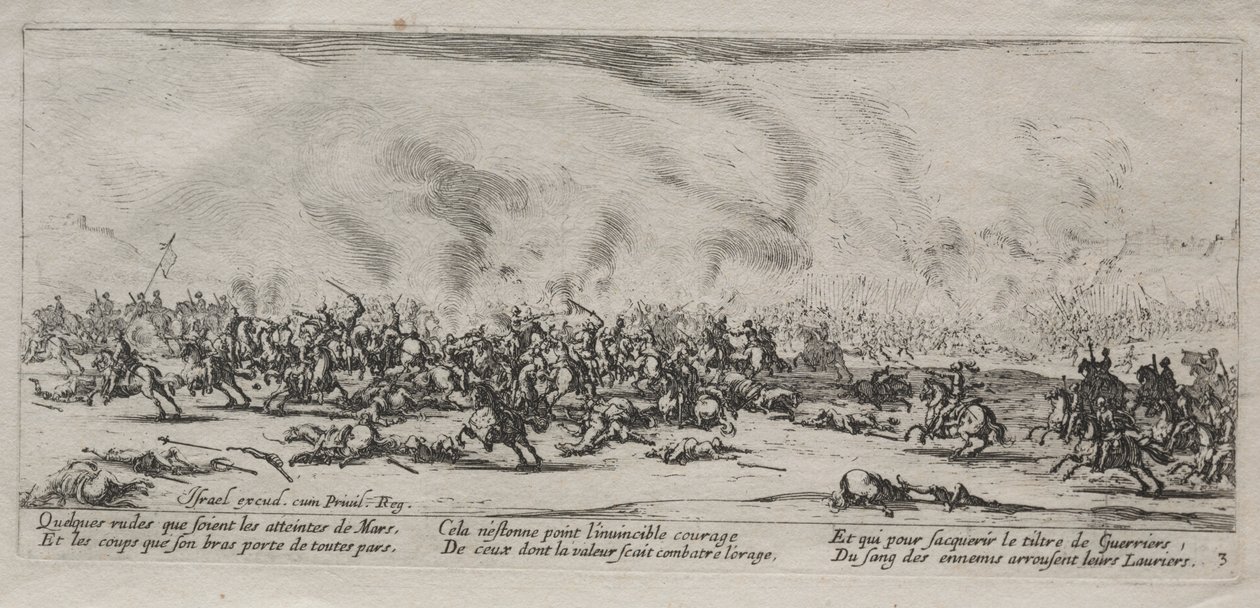 The Large Miseries of War: The Battle by Jacques Callot