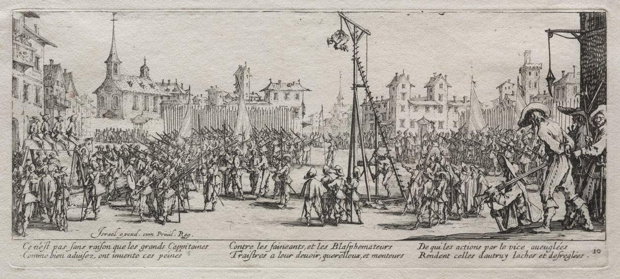 The Large Miseries of War: The Strappado by Jacques Callot