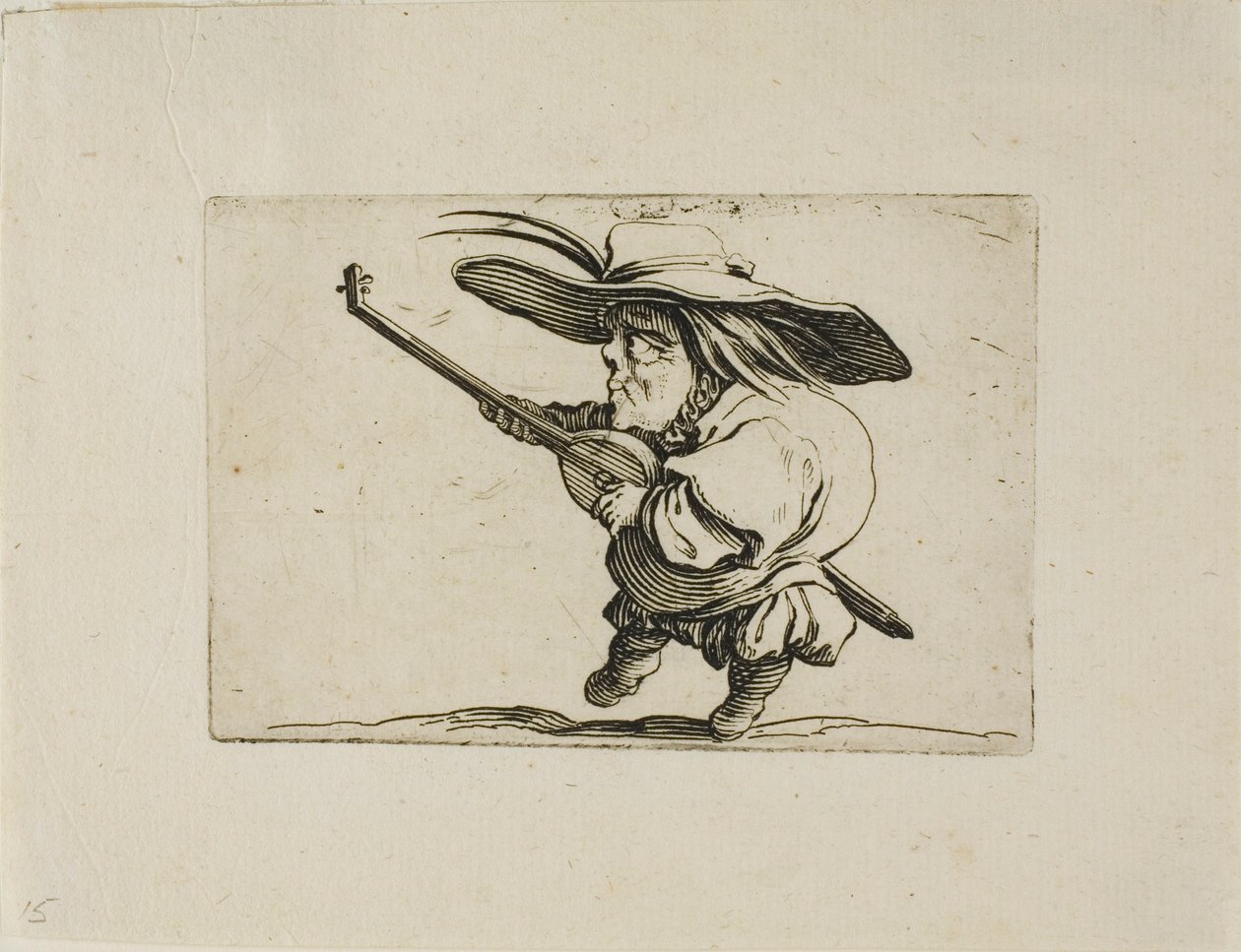 The Lute Player by Jacques Callot