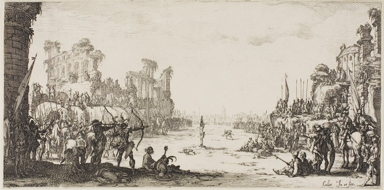 The Martyrdom of Saint Sebastian by Jacques Callot