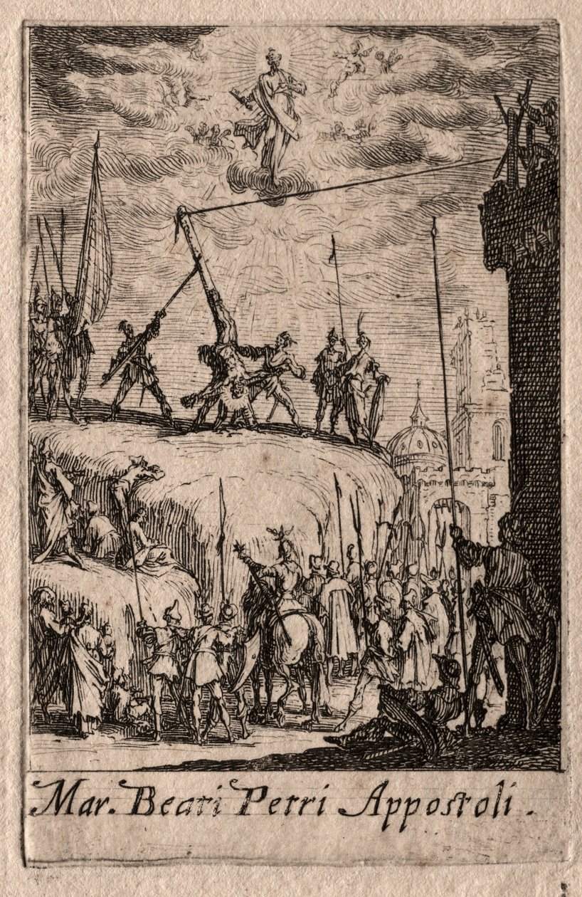 The Martyrdom of the Apostles: St. Peter by Jacques Callot