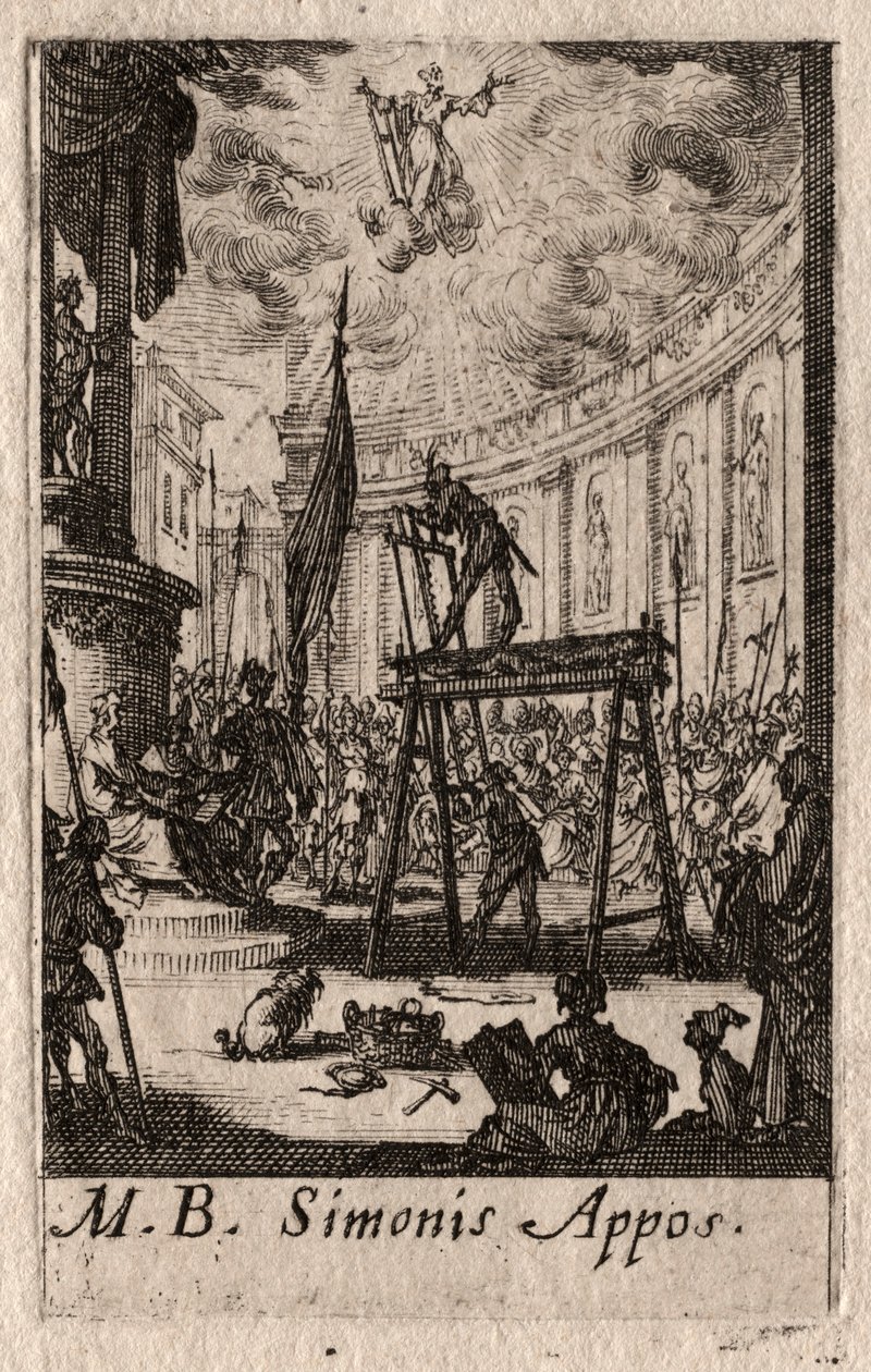 The Martyrdom of the Apostles: St. Simon by Jacques Callot