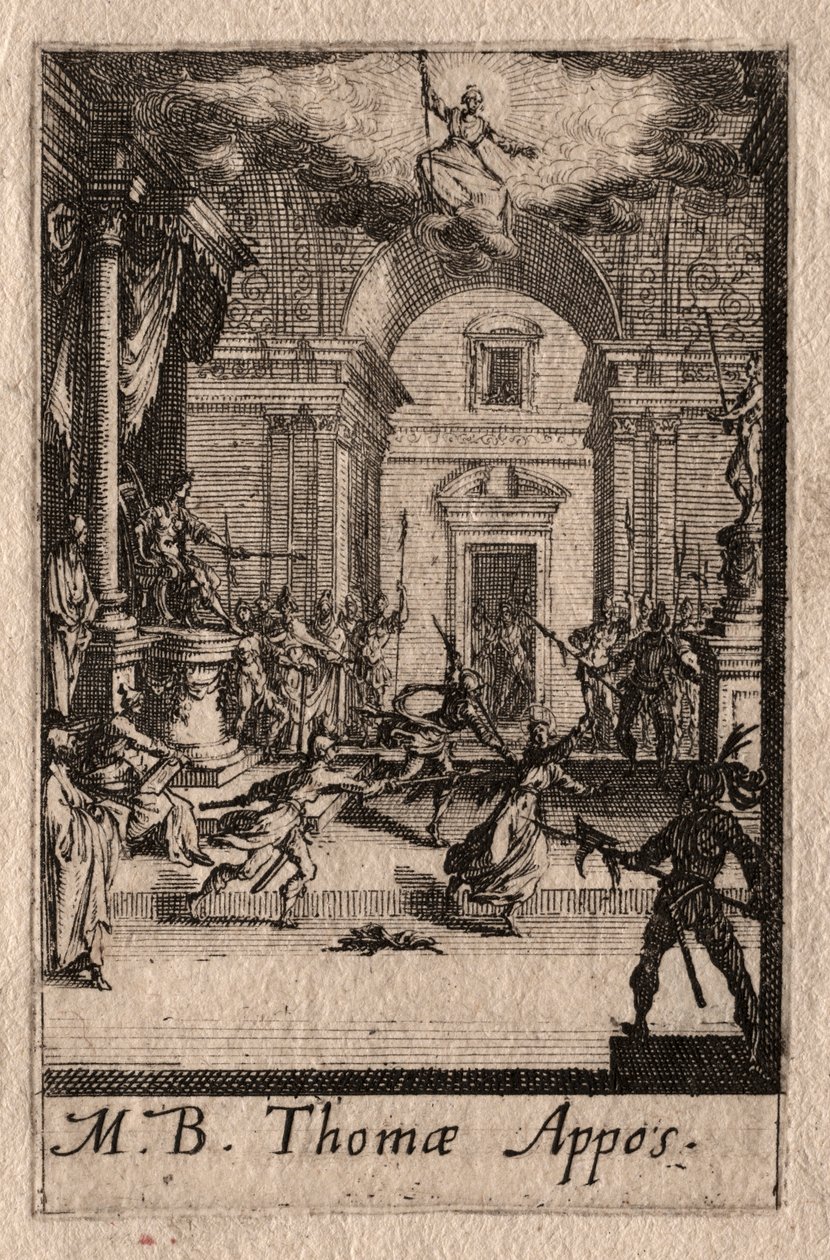 The Martyrdom of the Apostles: St. Thomas by Jacques Callot