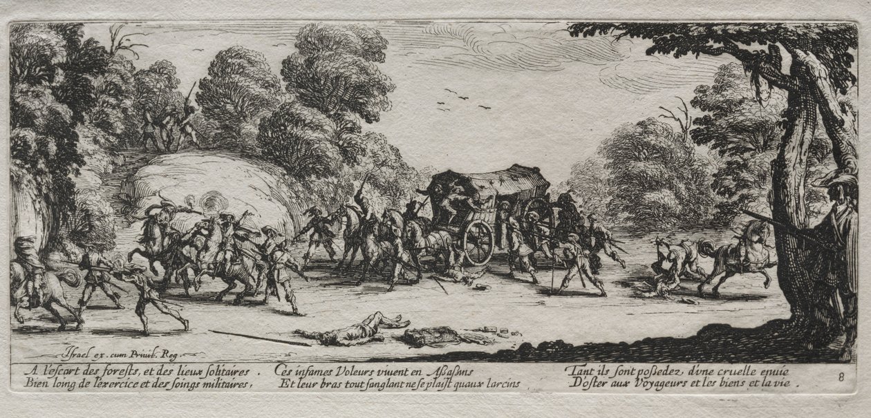 The Miseries of War: Highway Robbery by Jacques Callot