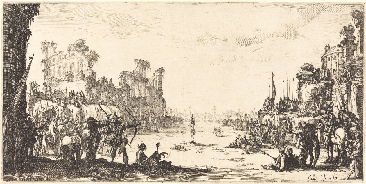 The Ordeal by Arrows (Saint Sebastian) by Jacques Callot