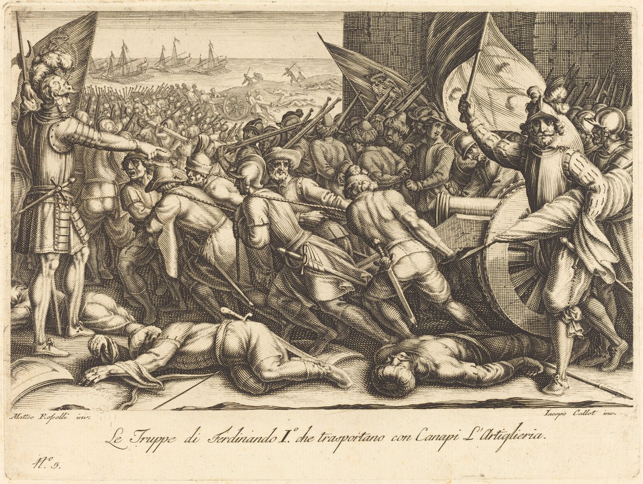 The Re-embarkation of the Troops by Jacques Callot