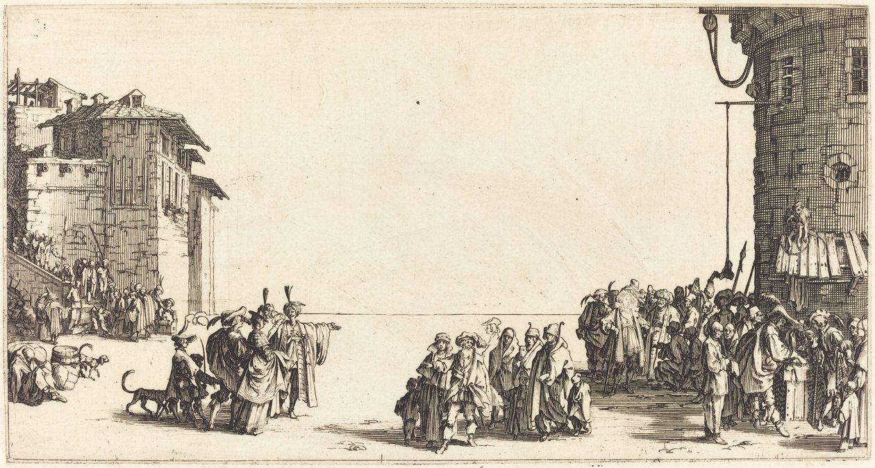 The Slave Market by Jacques Callot