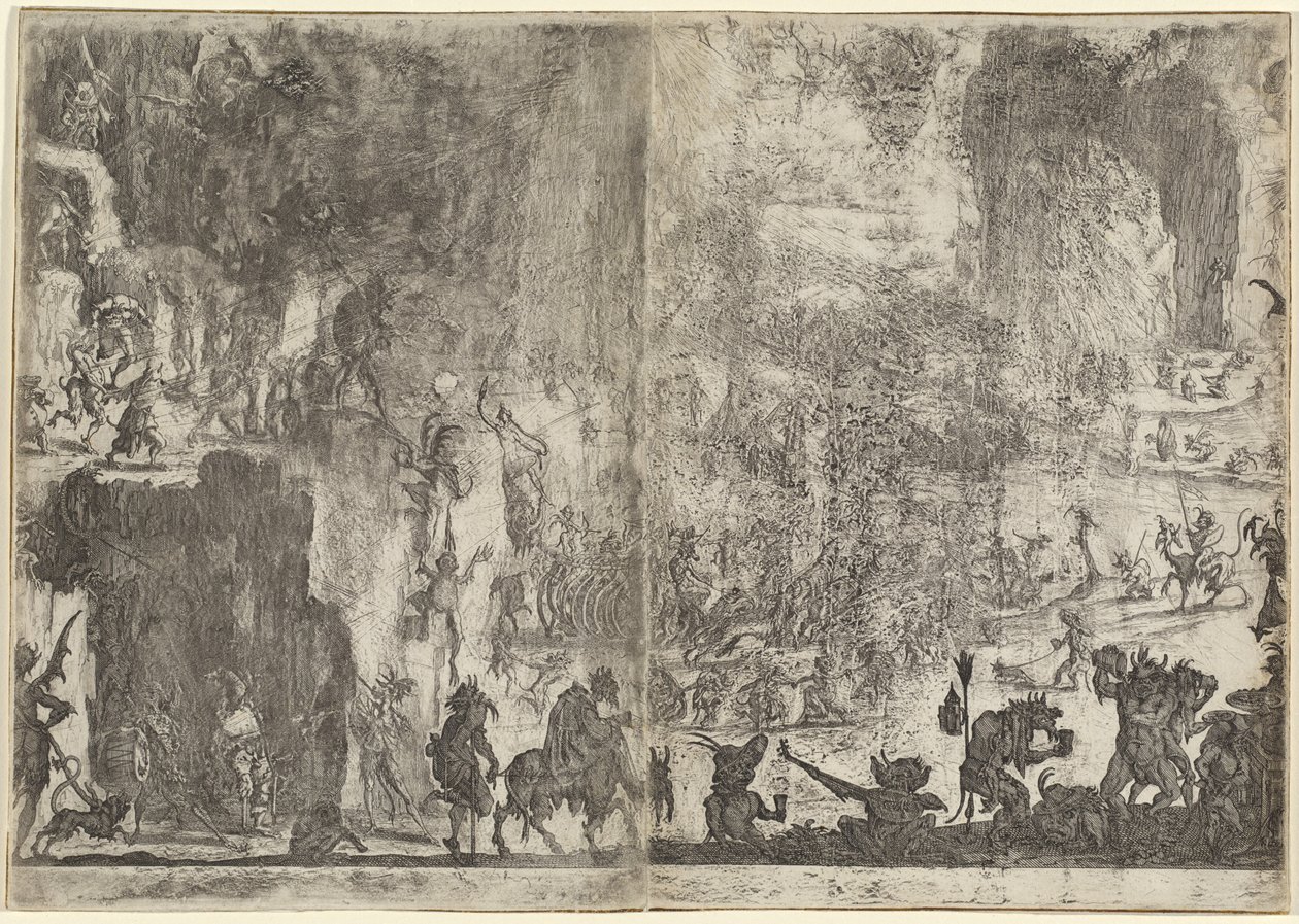 The Temptation of Saint Anthony (first version) by Jacques Callot