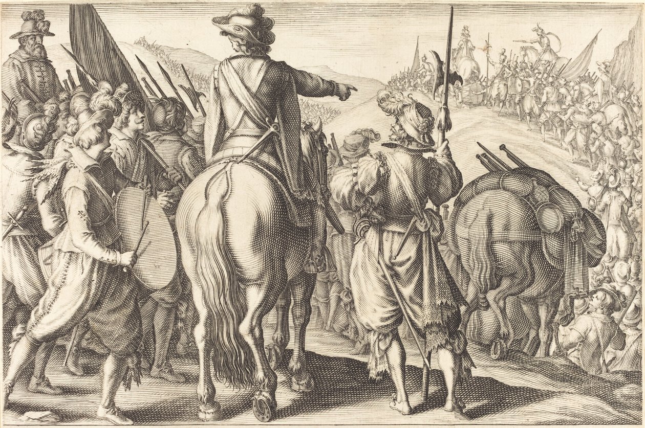 The Troops on the March by Jacques Callot