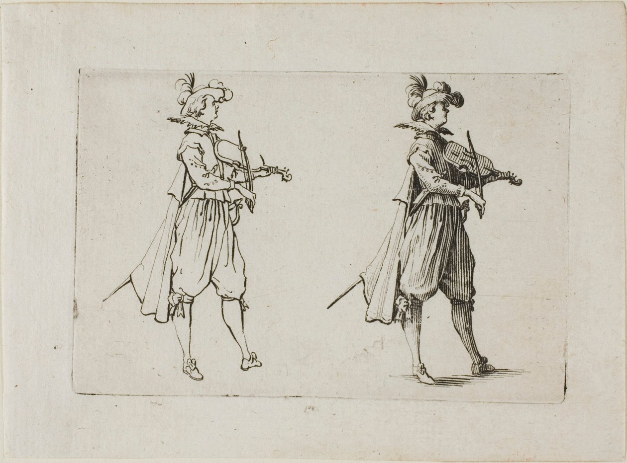 The Violin Player, from The Caprices by Jacques Callot
